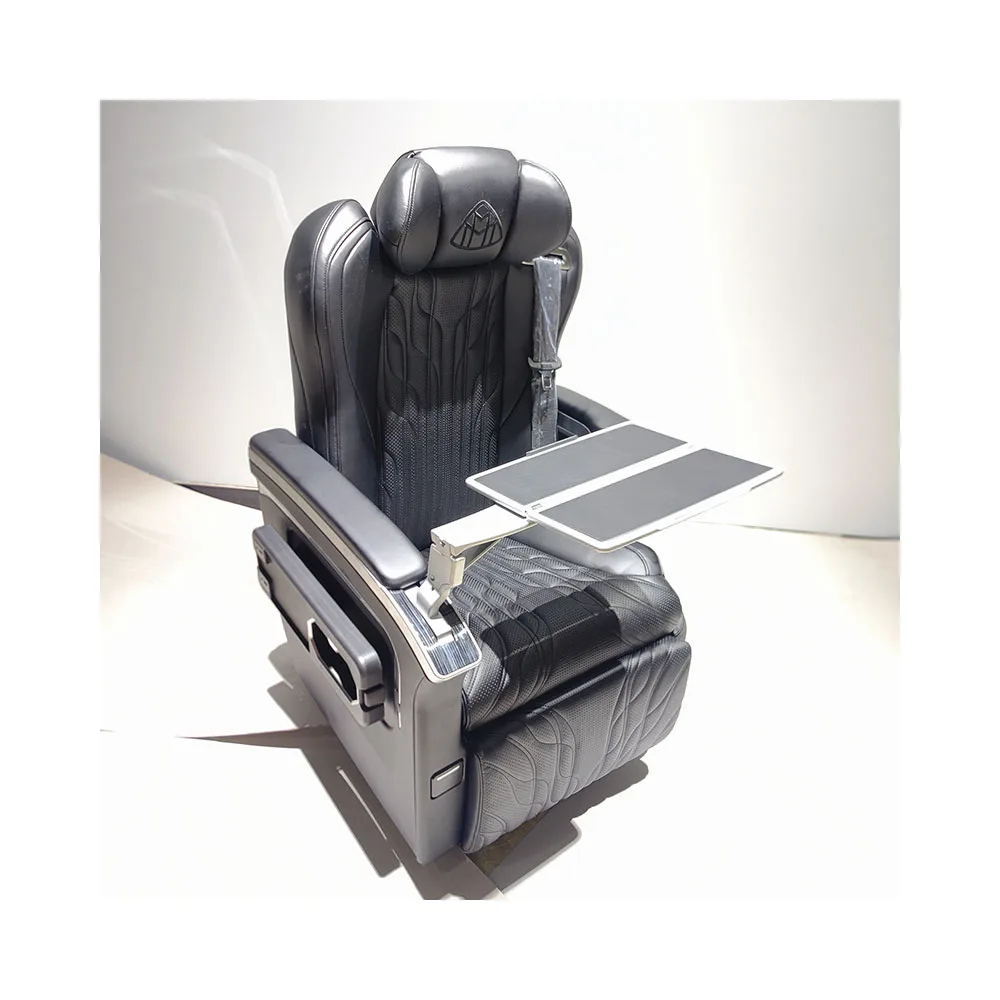 RV Swivel Seat,Hot Selling Custom Vip Van Modified Car Seats Reclined Luxury Business Leather Car Computer Desk Seat