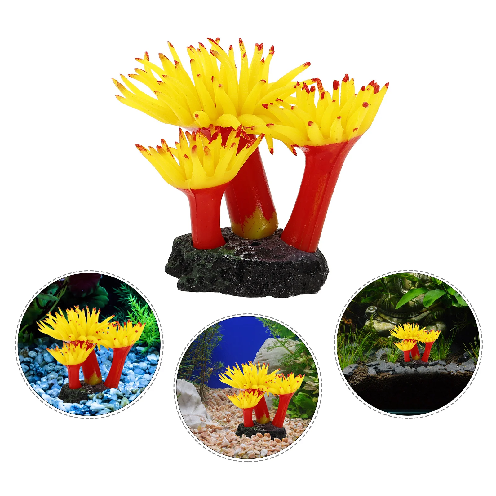 

Aquarium Coral Ornament Realistic Fake Coral For Fish Tank Decor Underwater Landscaping Artificial Reef Decoration For