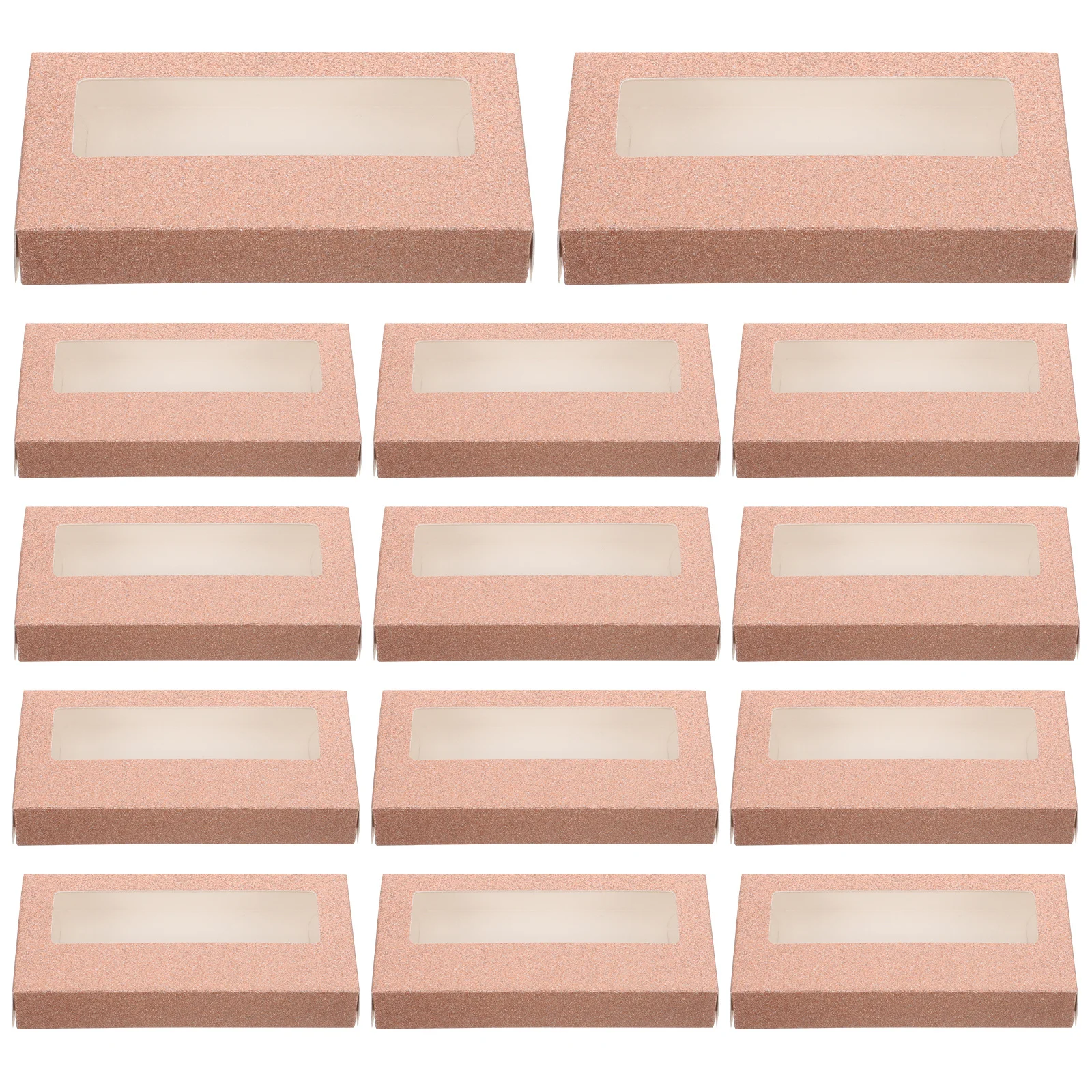 

20Pcs False Eyelash Boxes Lash Packaging Cases Portable Transparent Lid Containers Easy Storage Lash Case for Travel