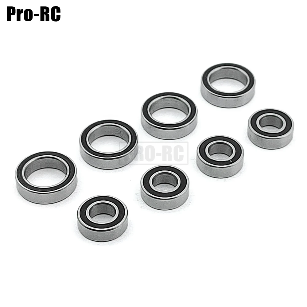 For Tekno 1/10 SCT410 4WD Short Course Truck Kit Wheel Hub Sealed Bearing Kit (8Pcs) Rc Car Uprade Parts