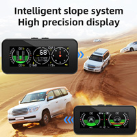 M60 Head Up Display Speed Slope Meter Digital GPS Inclinometer Car Compass Overspeed Alarm Off Road Accessories Speedometer