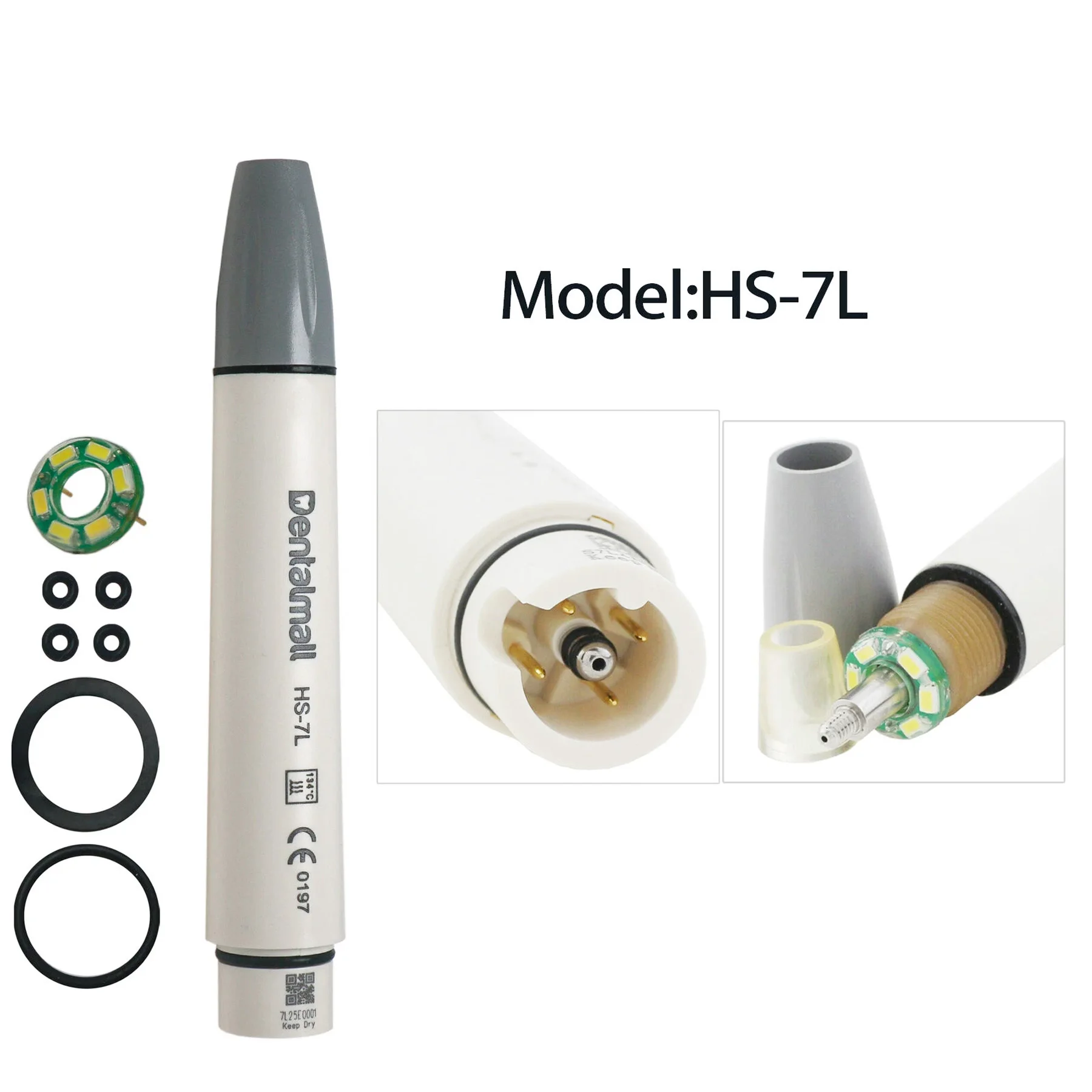 Стоматологический ультразвуковой скалер, наконечник, светодиод HS-7L с 6 светодиодами, подходит для совместимого Satelec ACTEON Newtron P Max XS P5 LED