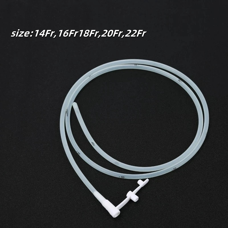 10pcs Disposable Silicone rubber stomach tube feeding tubes for nasogastric feeding 100cm