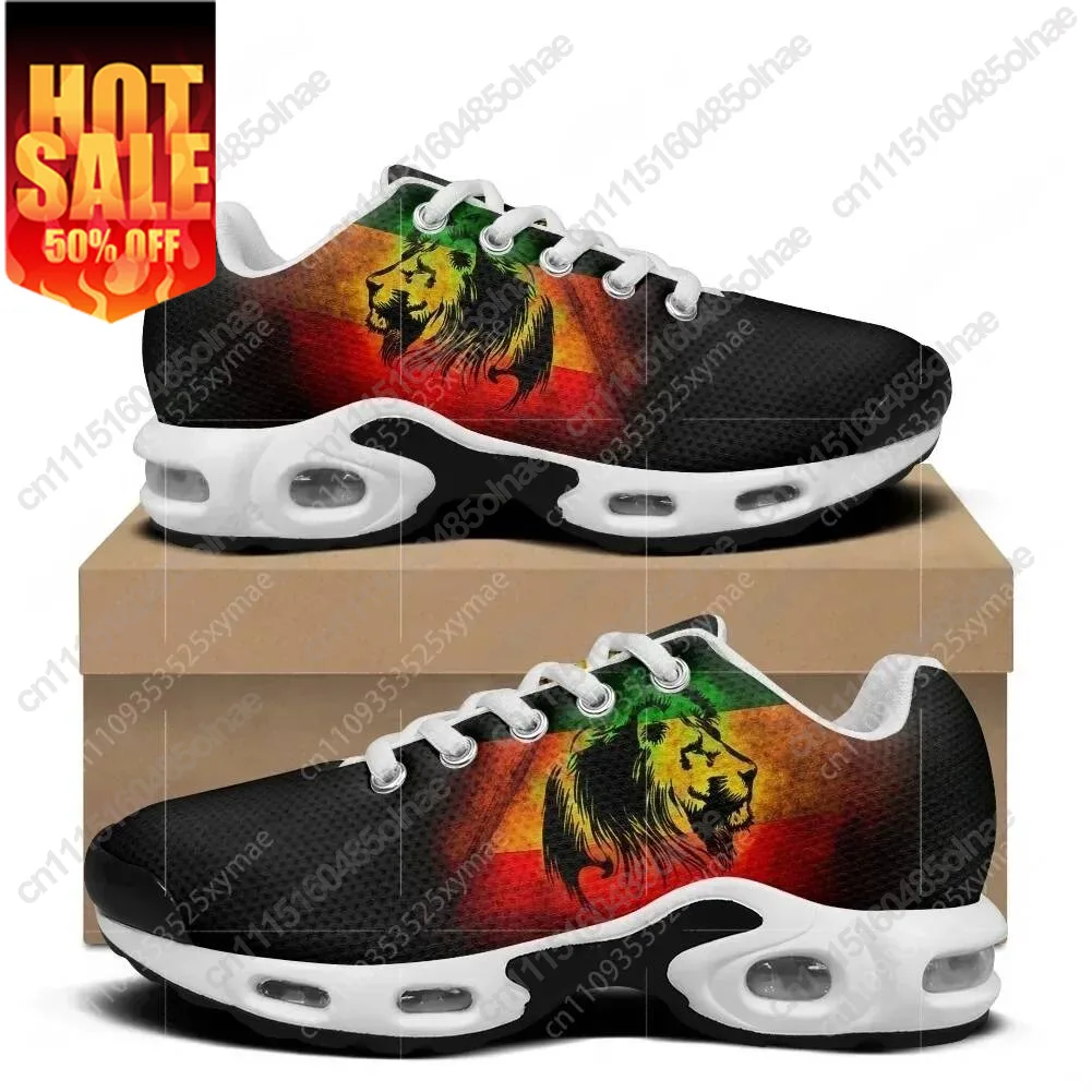 Reggae Rastafarian Rasta Rastafari Lion Of Judah Air Cushion Sneakers Mens Womens Teenager Sports Shoes Custom Made Mesh Sneaker