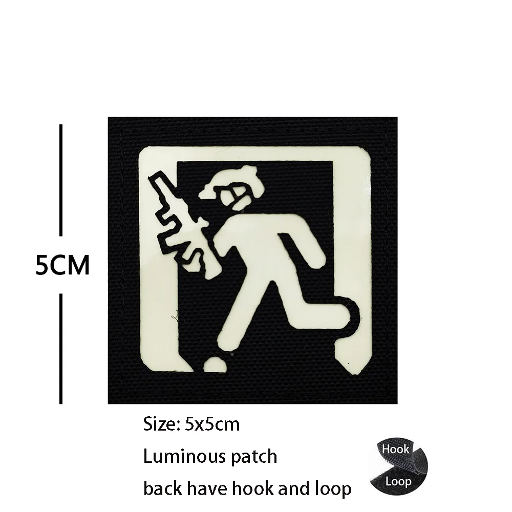New Design Infrared Reflective Animal Scorpion Armband Rat IR Reflective Paratrooper Camouflage Square Patches for Clothing view 6