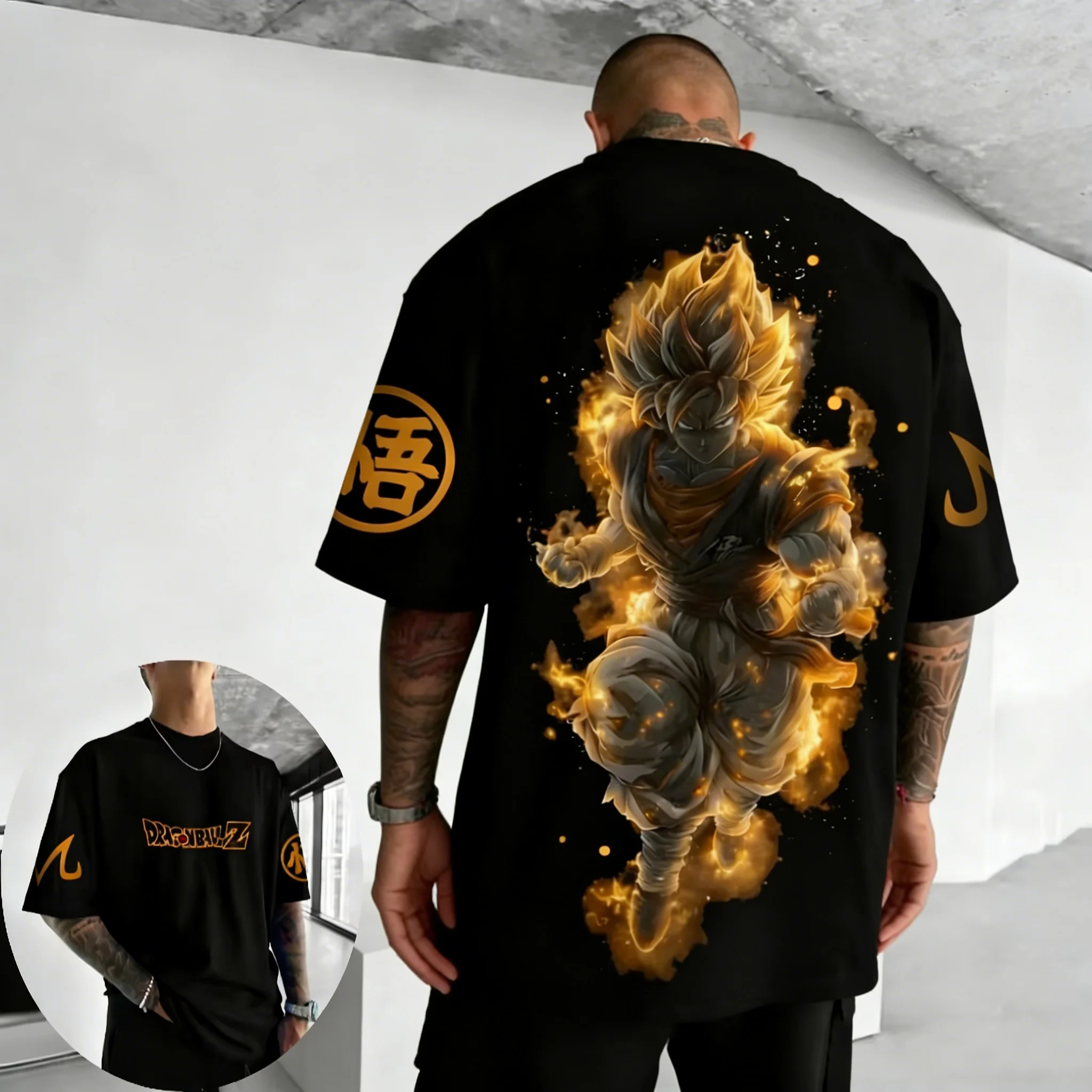 2026 New Dragon Ball Anime T-shirt 2026 Summer New Vegetto Printed Men's and Women's Street Hip Hop Casual Short Sleeve Top