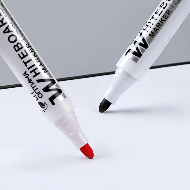 090F 10Pcs Erasable Whiteboard Marker Water Based Inks Quick Drying Whiteboard Marker