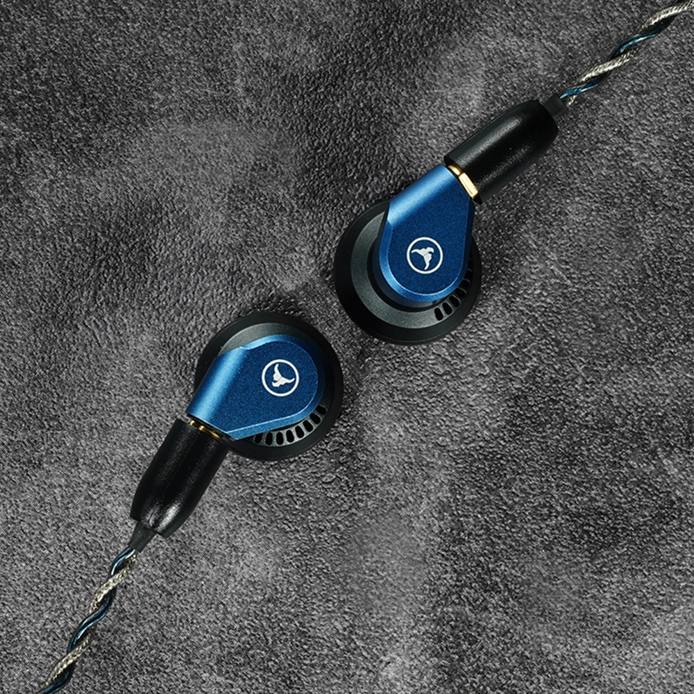 Yincrow Calf Metal HIFI Flat-Head Earphone 14.6mm Dynamic Drive Earbud Detachable MMCX Music IEM 3.5mm/4.4mm Optional YD30 EB2S