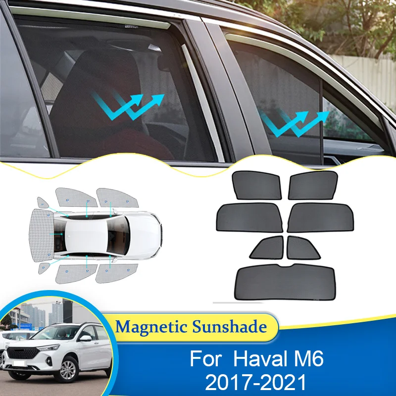 

For Haval M6 2017 2018 2019 2020 2021 Window Windshield Privacy Sunshade Shade Visor Curtain Net Mesh Car Auto Parts Accessories