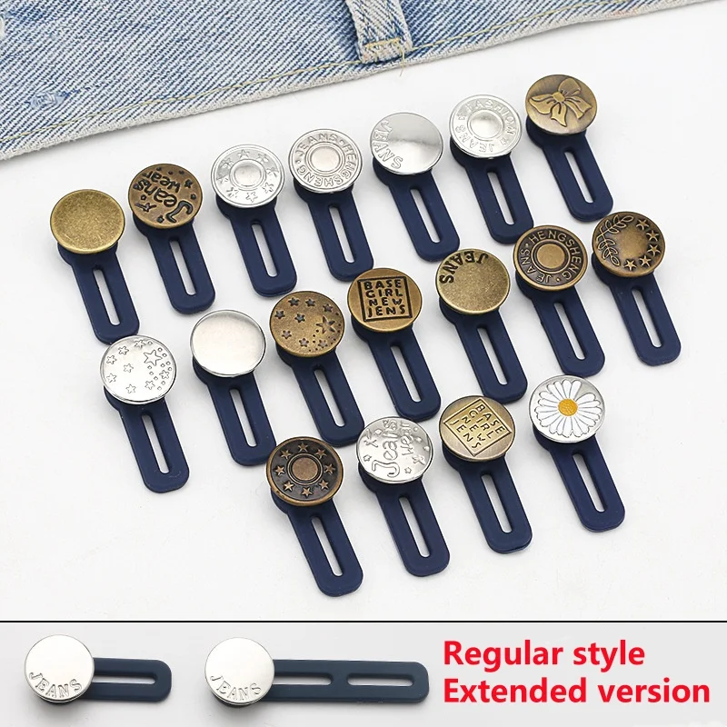 6 pcs Jeans and Pants Button Extenders: Universal Wait Expanander for Women and men, Instant Band Extension Solution