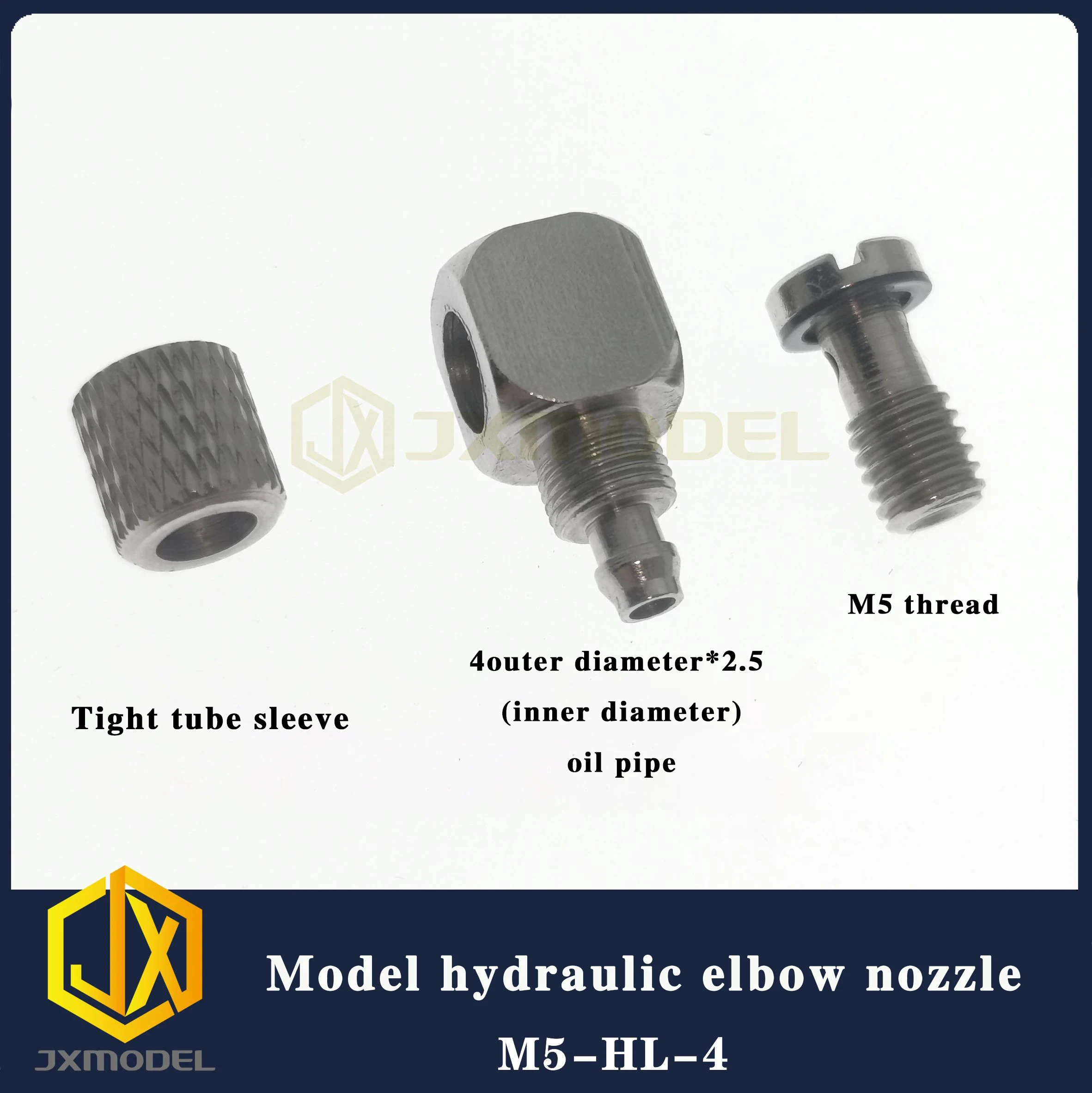 M3-2 Elbow Oil Nozzle-Jxmodel Truck Mounted Crane Excavator Hydraulic Tailgate Dump Truck Truck DIY Accessory Toy