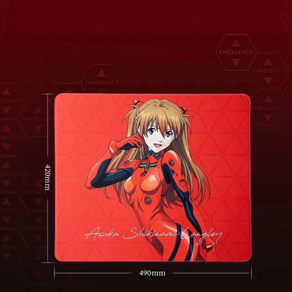 Cartoon Neon Genesis Evangelion Mouse Pad - Thickened Anti-Slip and Wear-resistant Gaming Accessories for Computer Desk Pad