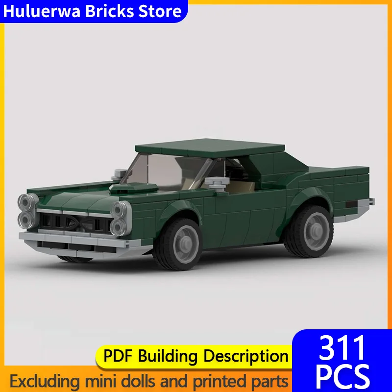Model Mobil Kota MOC Building Bricks GTO American Muscle Car Modular Technology Hadiah Liburan Anak-anak Mainan Rakitan