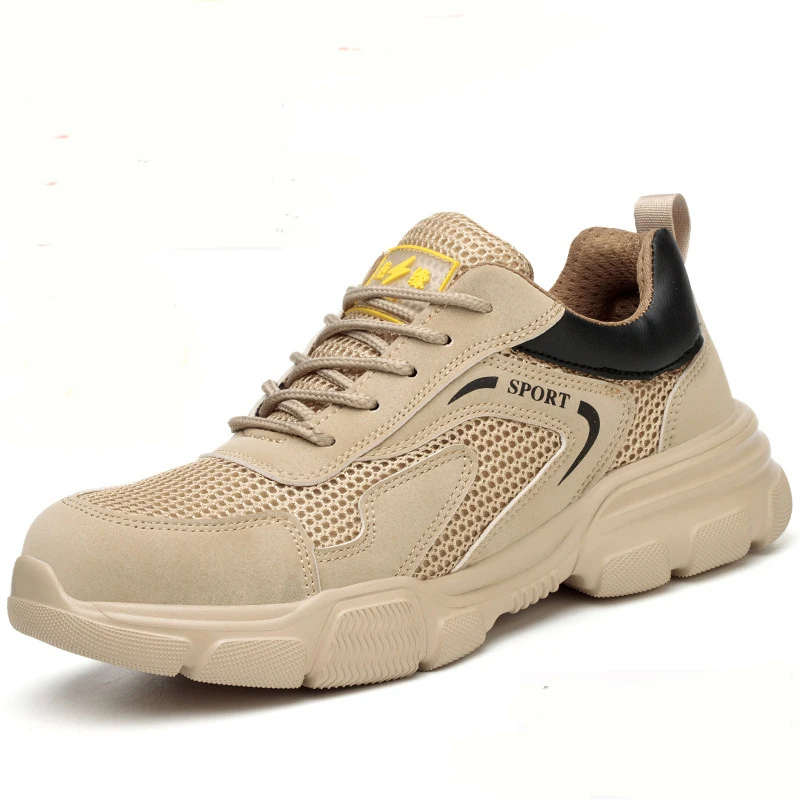 Cross Border Labor Protection Shoes Men Anti Smashing Puncture Insulation 6KV Summer Breathable Soft Sole Safety Work Shoes