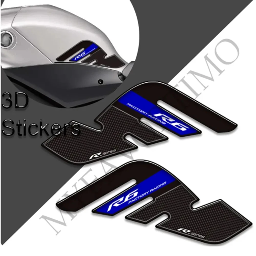 

For YAMAHA YZF-R6 YZF R6 YZFR6 Motorcycle Stickers Decals Protector Tank Pad Side Grips Gas Fuel Oil Kit Knee