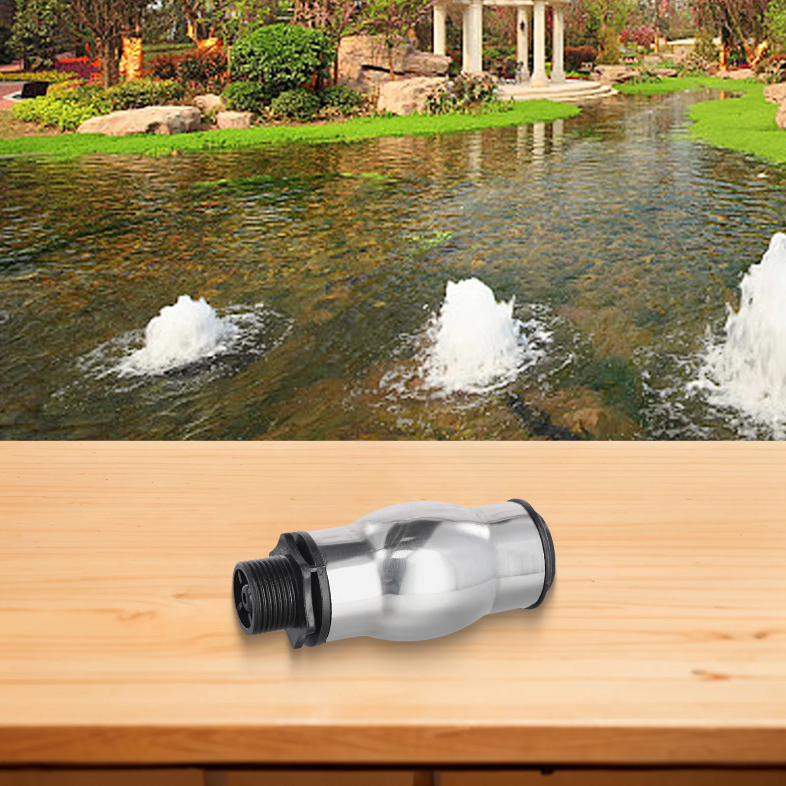 

Outdoor Fountain Nozzle Water Feature Nozzle Outdoor Ambience Color Black Versatile Use Easy Installation Elegant Design