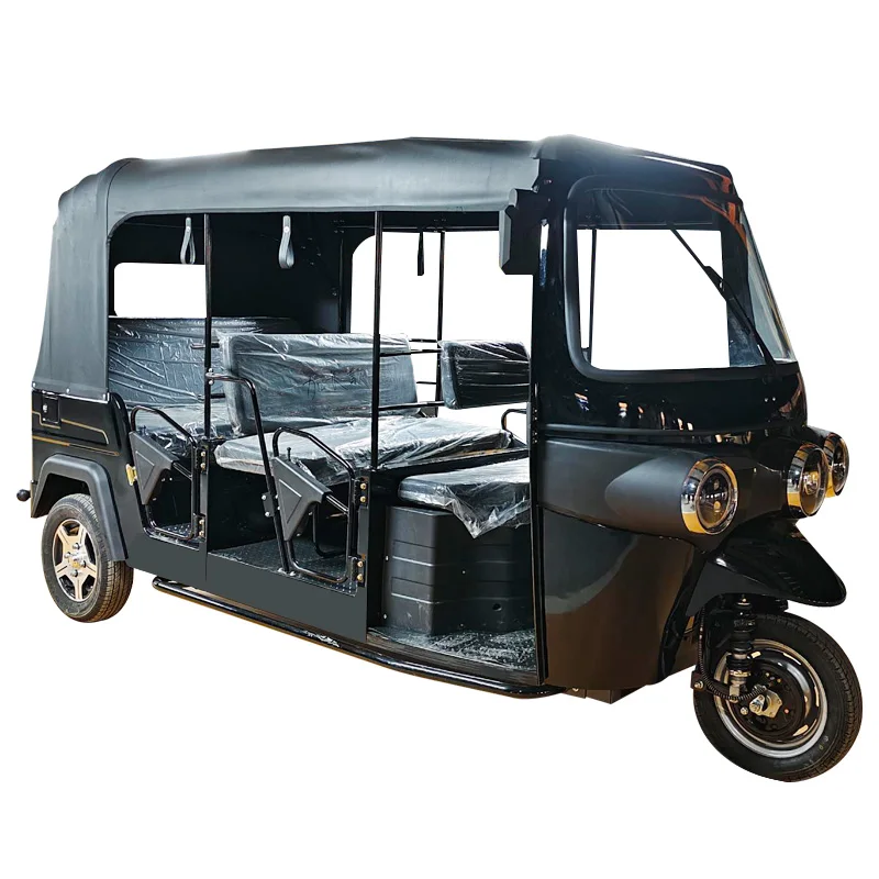 KEYU 2026 New Arrival Open Adult 3 Wheel Rickshaw 7 Seat Tuktuk Electric Taxi for Passenger