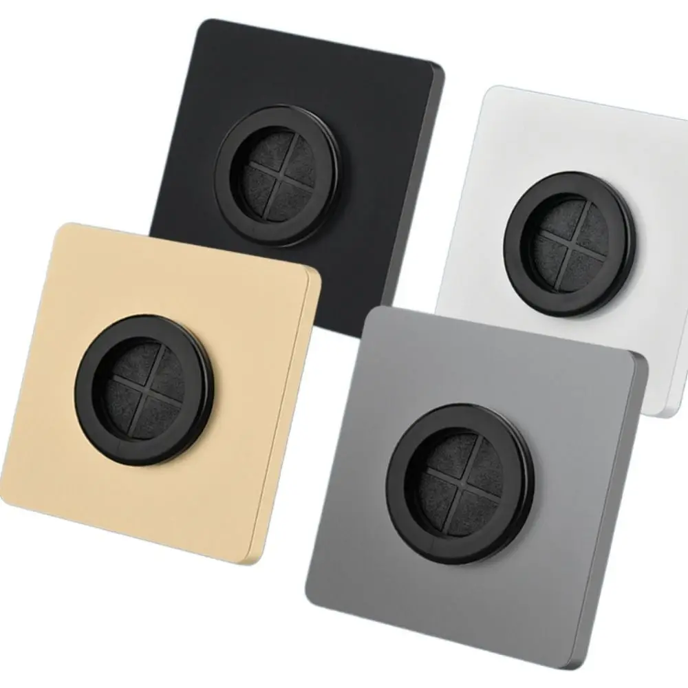 Electrical Supplies With Rubber Pad Wall Blank Panel With Outlet Hole 86Type Cable Cover Cable Panel Office