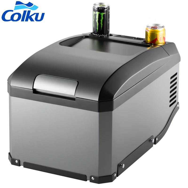 Energy efficient 30 liter mini portable refrigerator with on-board application control for trucks