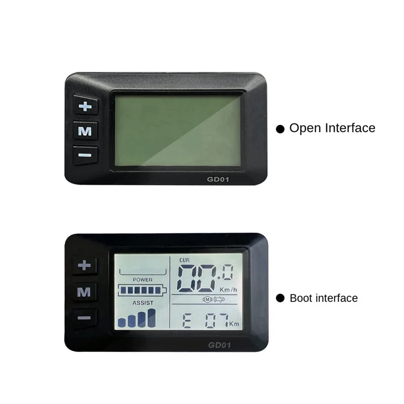 

36 В 48 В электрический велосипед GD01 ЖК-панель дисплея с обычным разъемом аксессуары для дисплея электронного велосипеда