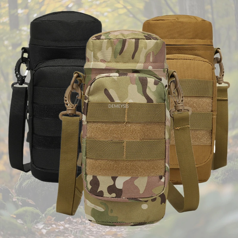 

Tactical Molle Water Bottle Bag Pouch Holder Outdoor Travel Camping Hiking Cycling Fishing Hunting Bottle Kettle Carrier Bags