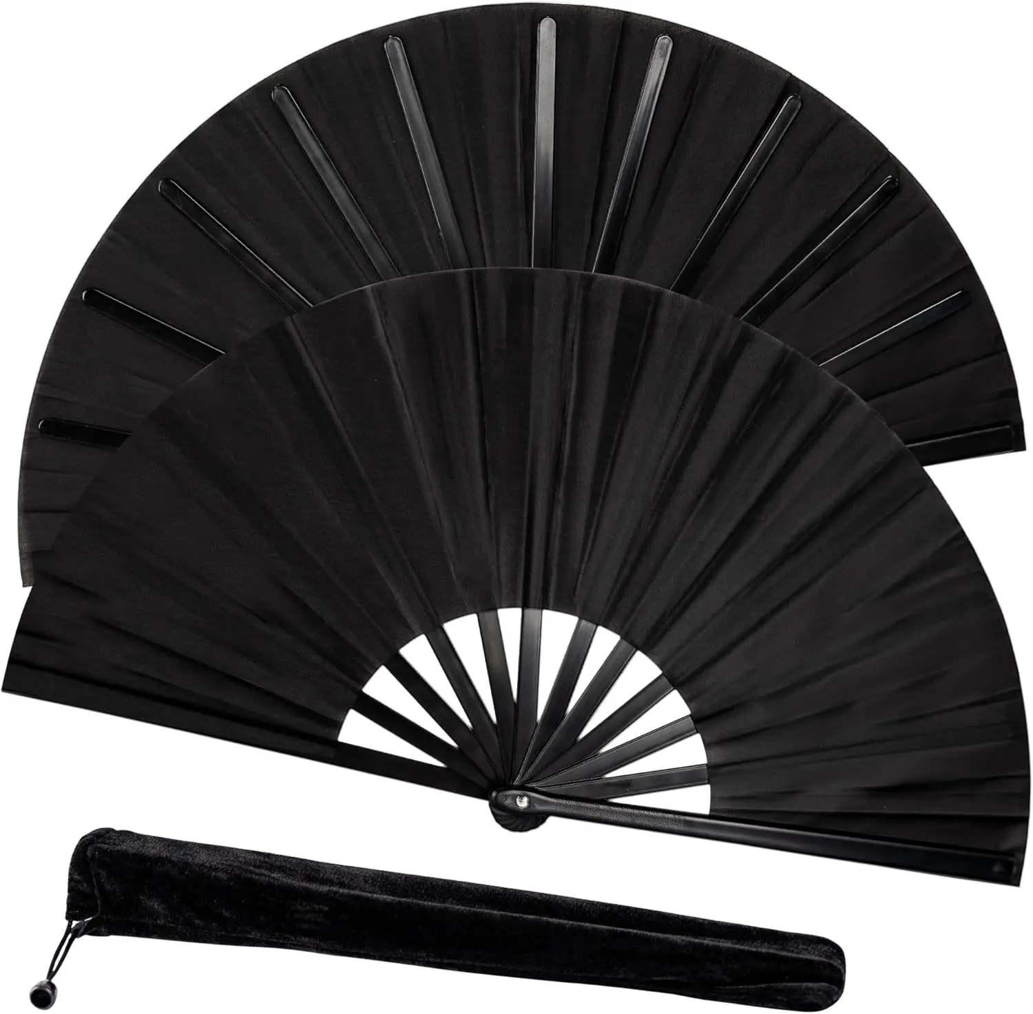 Fans for Line Dancing, Boots on The Ground Hand Fan, Clack Fans That Make Sounds for Dance, Hand Pop Fans Clacking (Black)