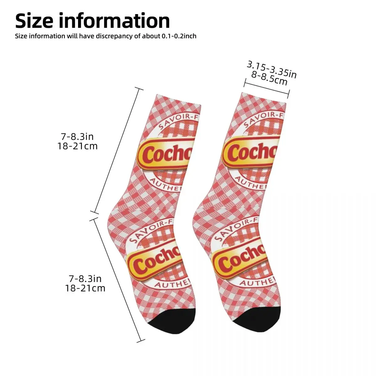 Cochonou Red Plaid Style Socks Harajuku Super Soft Stockings All Season Long Socks Accessories for Unisex Birthday Present