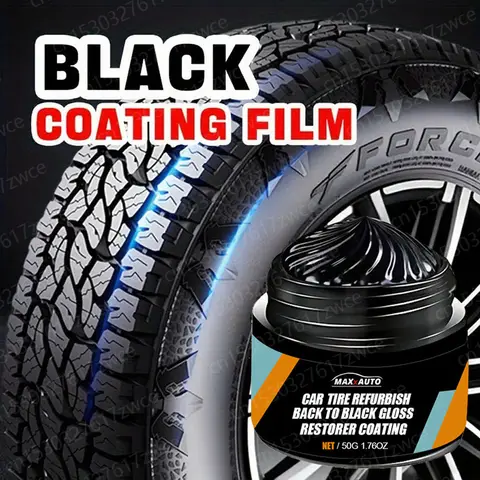 Car Tire Wax Restorer Gloss Enhancer Crystal Clear Plastic Panel Renewal Coating Agent Tire Back To Black Shine Enhancer Polish