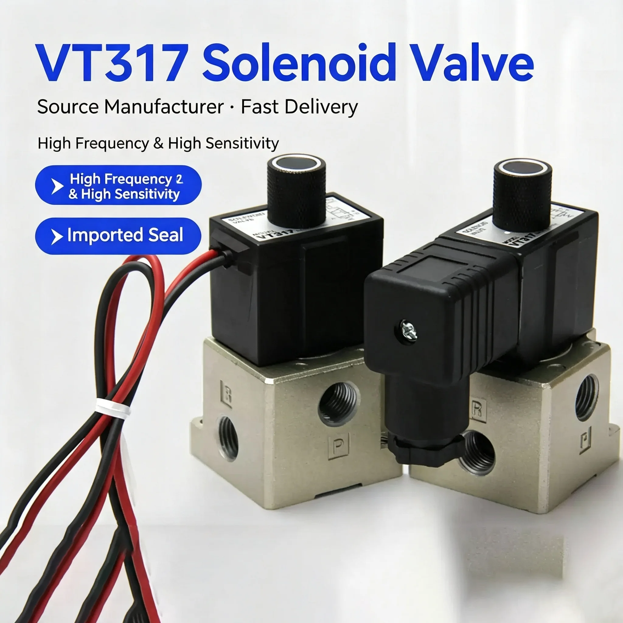 VT317V-4D-02 VT317-3G-02 three-way VT317 direct acting solenoid valve VT317-5G-02 VT317-5D-02 VT317V-4DZ-02 VT317-4D-02