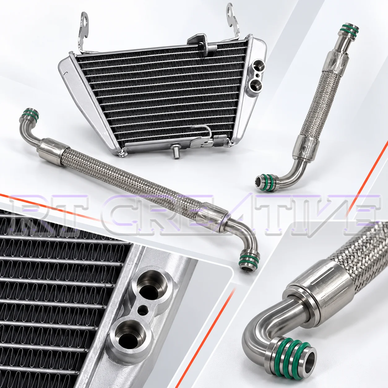 FOR QJMOTOR SRK 921 RR Motorcycle Oil Cooler Inlet and Outlet Hoses