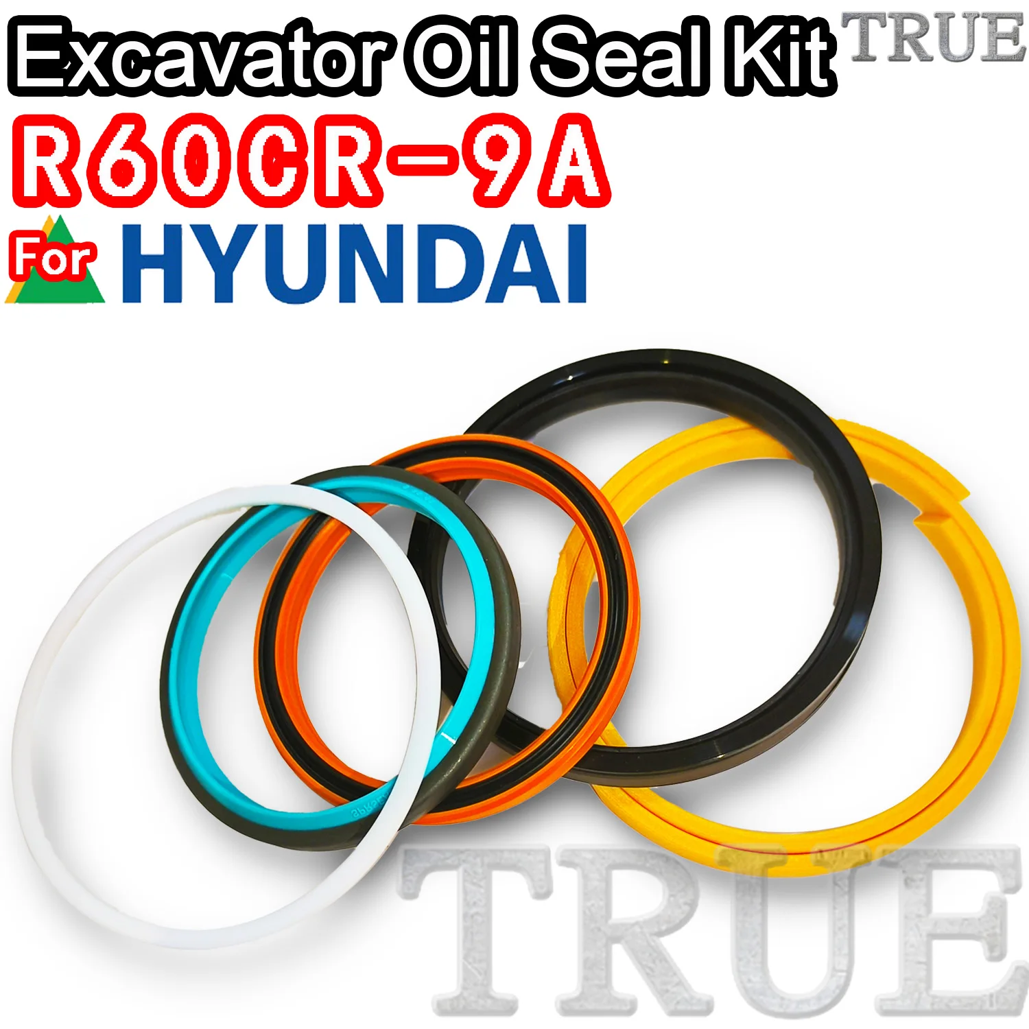 For R60CR-9A Hyundai Oil Seal Excavator Repair Kit R60CR 9A Set Pack Heavy Master Excavating Machinery Maintenance Floating Dust