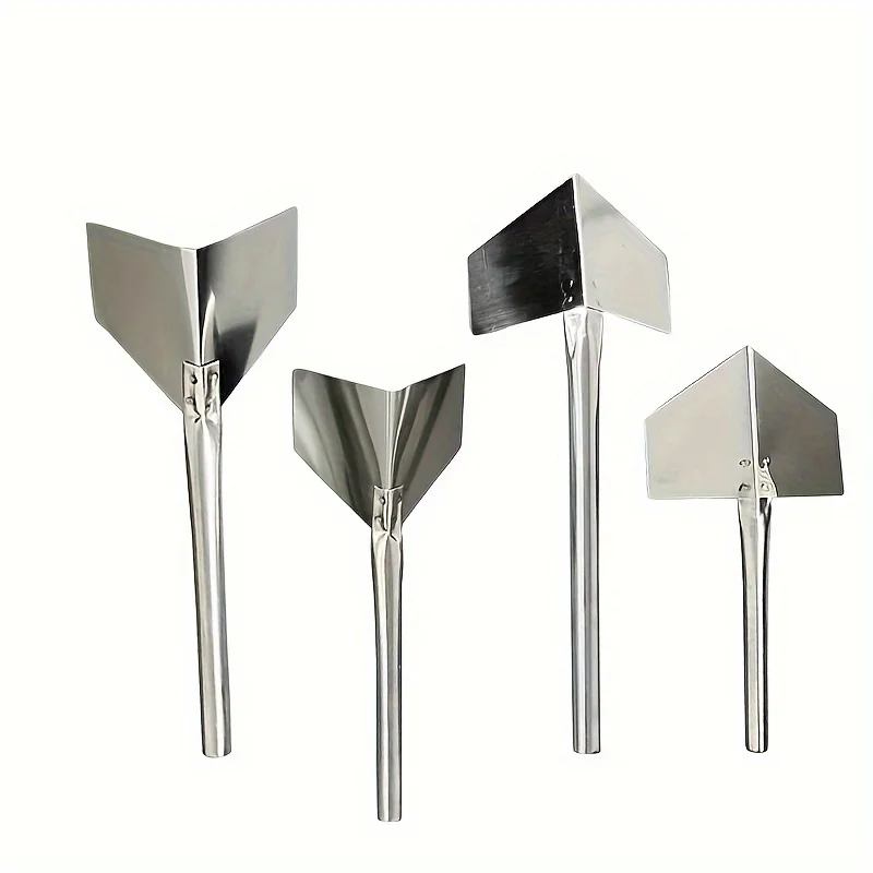 4Pcs Stainless Steel Putty Knife Drywall Scrapers Set Hand Tools for inside And outside Corner Scraping Construction Tools
