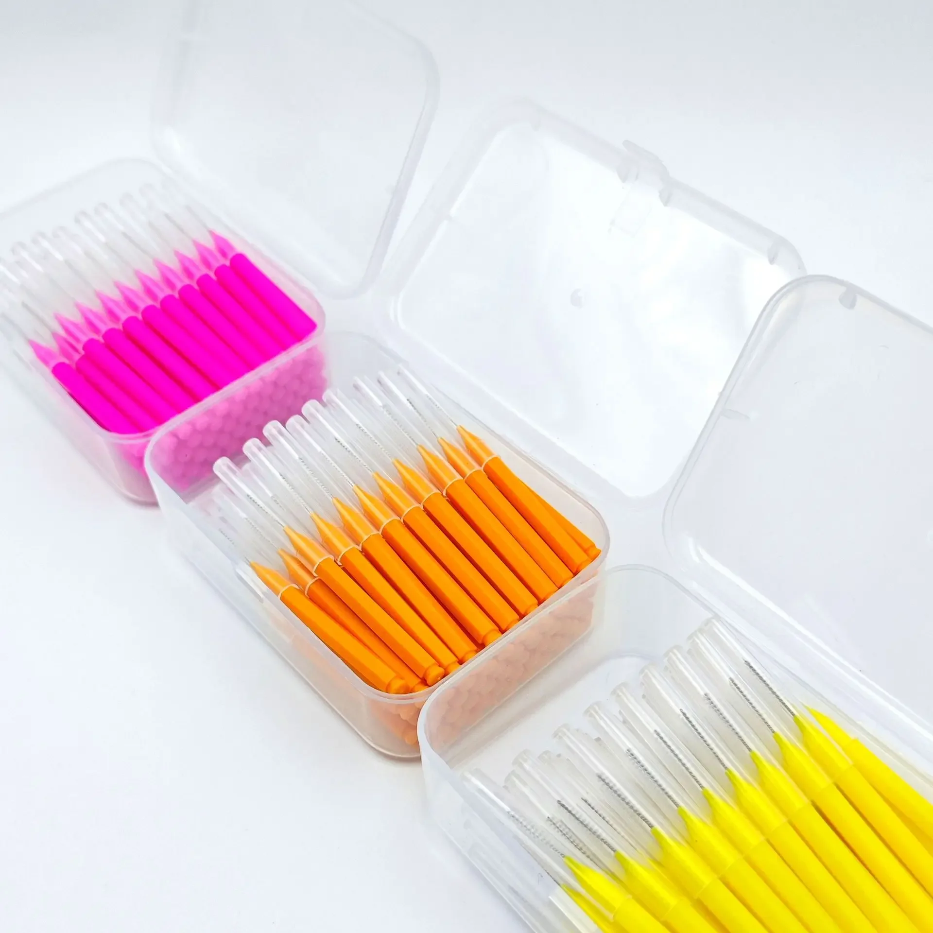 Brosses Interdentaires pour Soins de Santé, Élimine les citrouille et la Plaque Dentaire, Outil d'Hygiène Buccale, 60 Pièces, 0.6-1.5mm