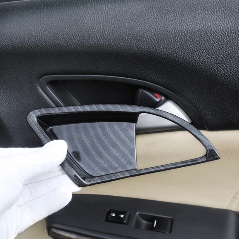 

Door Inner Handle Frame Patch Modified Carbon Fiber Pattern For Honda Crosstour Accord 8th Decorative Frame Interior Accessories