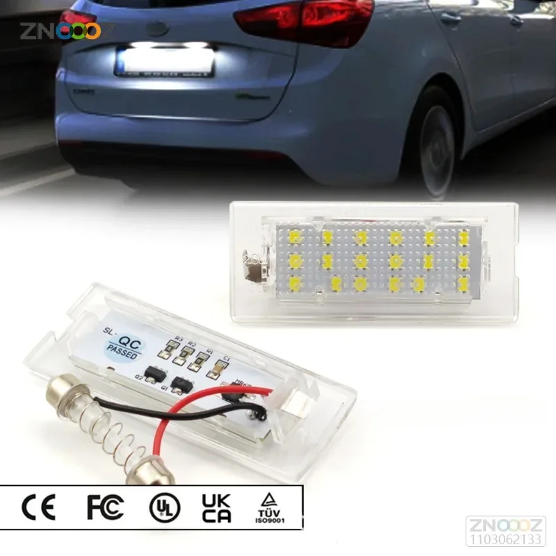 Car Flashing White CANbus LED Number License Plate Light Lamp 18 SMD 3528 For BMW E53 X5 1999-2003 E83 X3 03-10