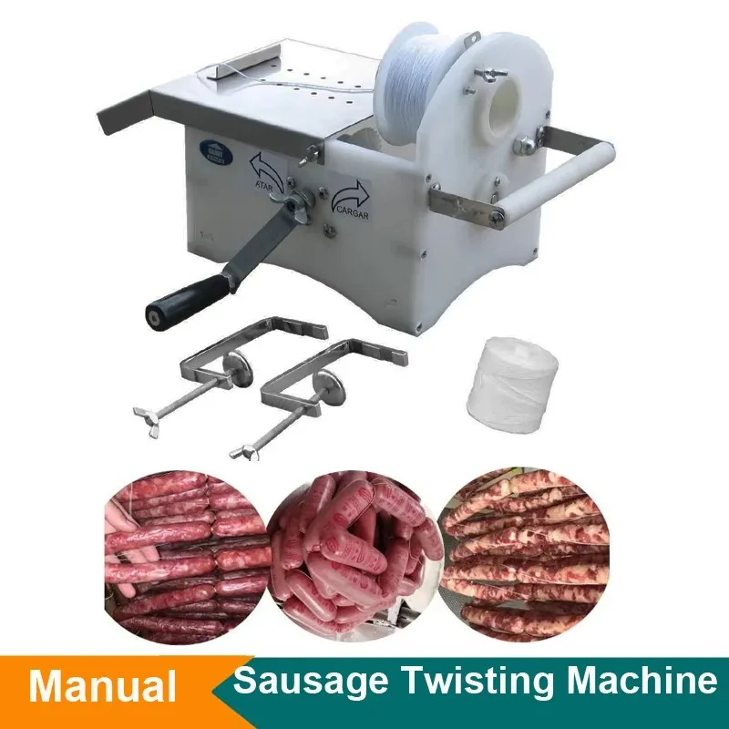 2026Tabletop Portable Handcrank Manual Sausage Twisting Machine Sausage Knotting Tying Binding Linker Machine