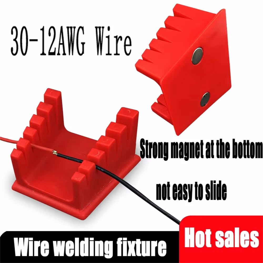 3D Printer Parts Welding Wire Fixture with Two Large Suction Magnets Bracket Welding Table Clamp for Motherboard Soldering ABS