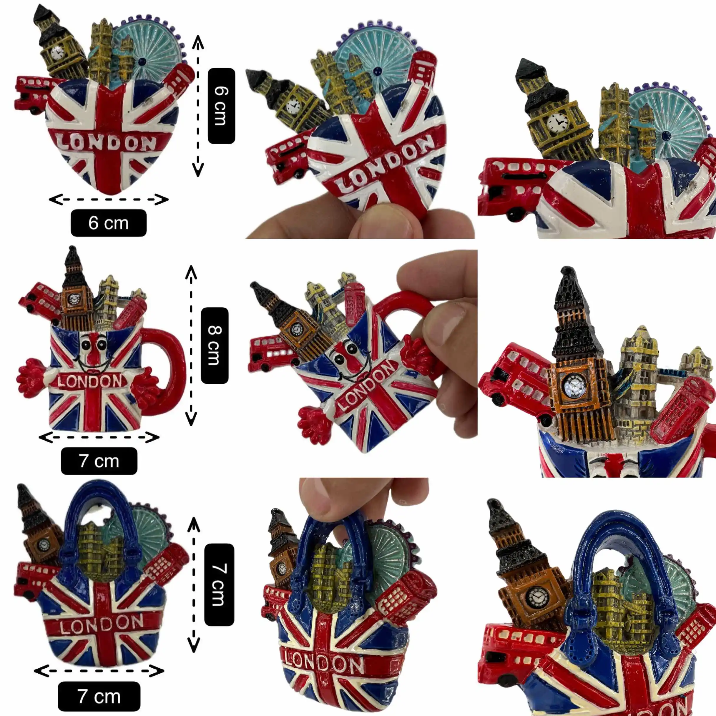 UK Fridge Magnets Flag London Travel Souvenirs 3D Resin Magnetic Room Decor Collection Gifts