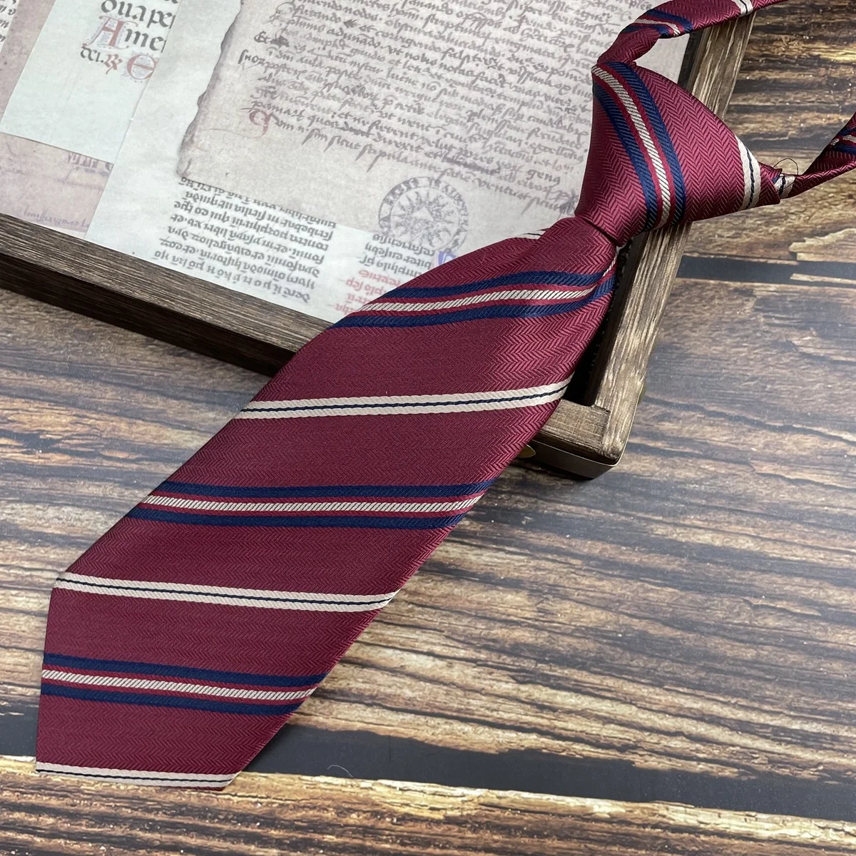 22CM Short Neckties Handmade Striped Small Ties For Men Women Lazy Tie Young Girls Cute College Style Brown Solid Cravat Female