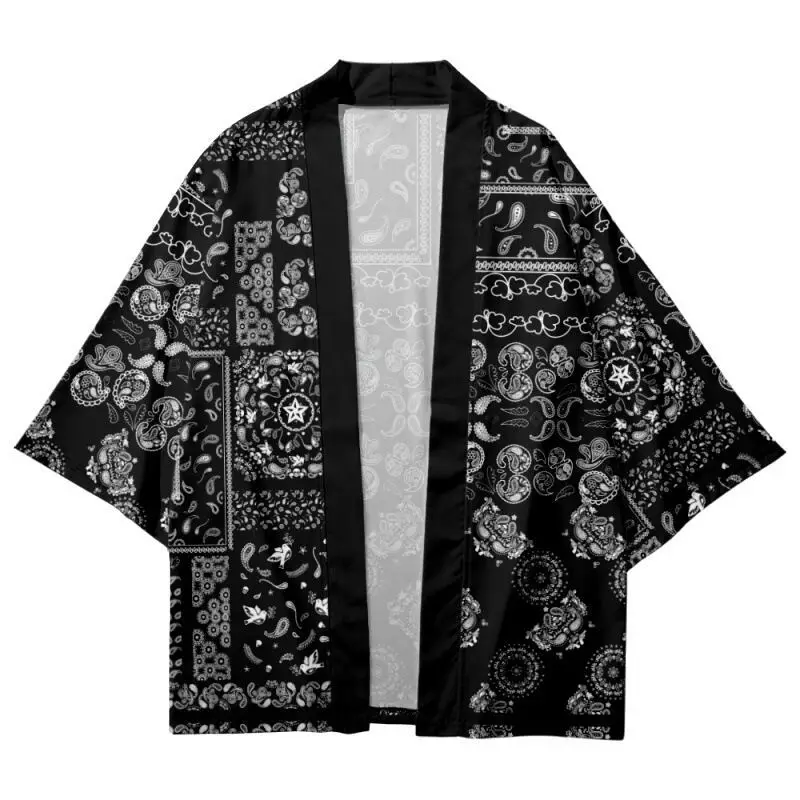 المألوف Hanfu نمط الصيف عارضة السفر للرجال والنساء، بالأزرار، الجلباب الطاوية، ريشة كيمونو ملابس خارجية خفيفة الوزن #2