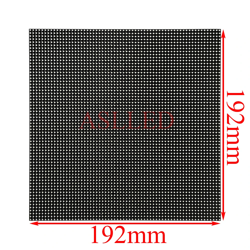 P3 Outdoor Full Color LED Display Module HUB75 192*192mm 64x64Pixels SMD RGB P3 led matrix paneel