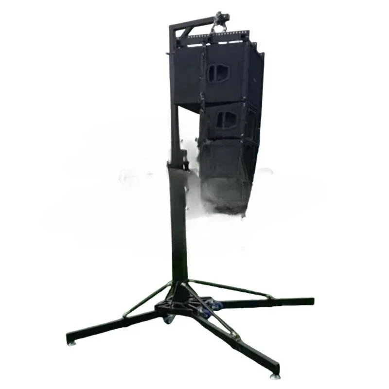 Heavy duty crank lift tower height adjustable for hanging speakers and lighting