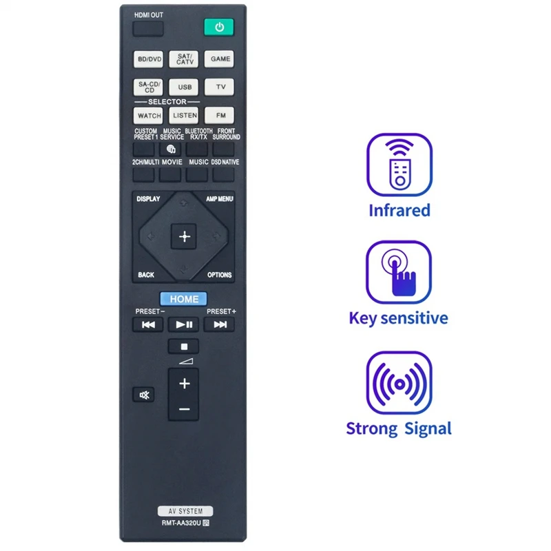 Mando a distancia ABS RMT-AA320U RMTAA320U para Receptor AV Sony, STR-ZA810ES, STR-DN1080, STRZA810ES, STRDN1080
