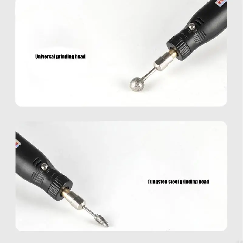 เครื่องมือฝึกซ้อมไฟฟ้า Mini Mini Material พร้อมอุปกรณ์เสริมหลุมสำหรับการประดิษฐ์เครื่องประดับฮอร์นเรซิน M4YD