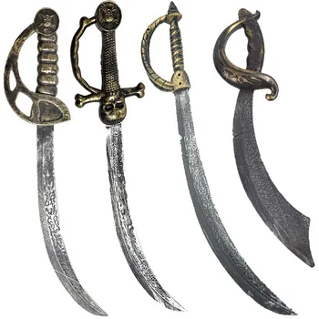 סכין פיראט עם גולגולת מפלסטיק, אביזר לפסטיבל הרוחות, סכין לב...