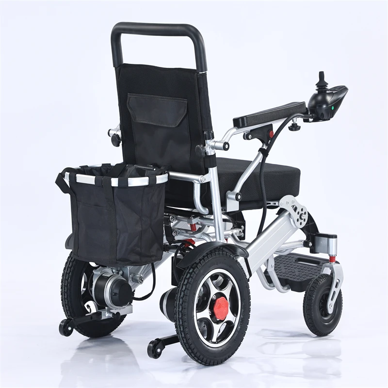 

Lightweight Foldable Electric Wheelchair For Home Orthopedic Rehabilitation Aluminum Alloy Frame
