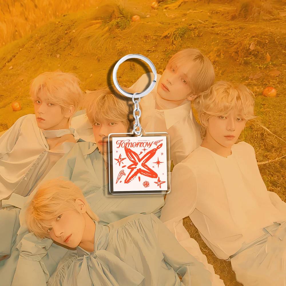 Akrylowy Kpop ATEEZ brelok FREEFALL Deja Vu Album Minisode 3 TOMORROW YEONJUN SOOBIN BEOMGYU TAEHYUN akcesoria do kluczy Merch