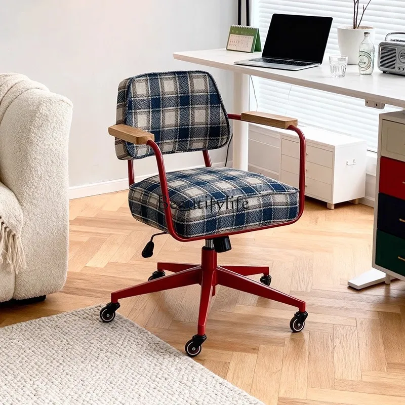 

Vintage style living room bedroom study can be lifted computer chair office chair modern