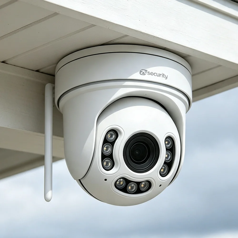 4K 8MP Dome IP Camera 5X/10X Optical Zoom PTZ Humanoid Detection Auto Tracking Outdoor Indoor Wifi & POE Surveillance Camera