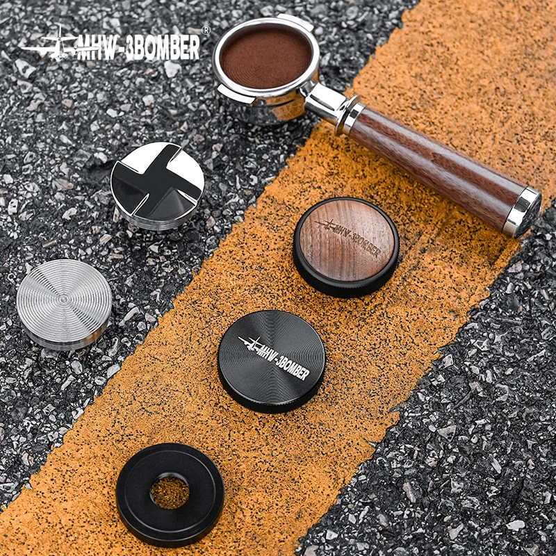 MHW-3BOMBER Coffee Tamper Leveler Tools Espresso Tamper Stainless Steel Coffee Distributor Barista Accessories